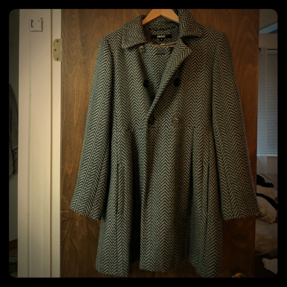 Mid length winter dress coat DKNY